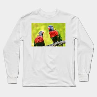 Two Rainbow Lories Long Sleeve T-Shirt